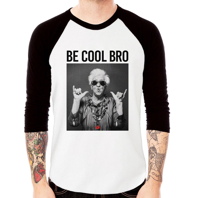 Camiseta Raglan Be cool bro Manga 3/4