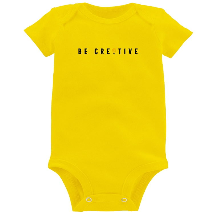 Body Bebê Be Creative - Amarelo