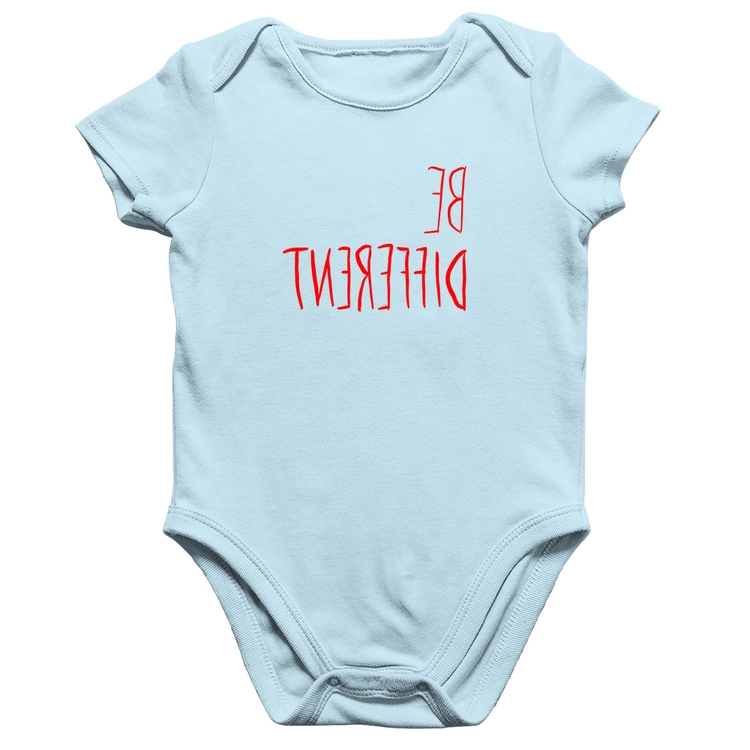 Body Bebê Algodão Be Different (Seja diferente) - Azul Bebê