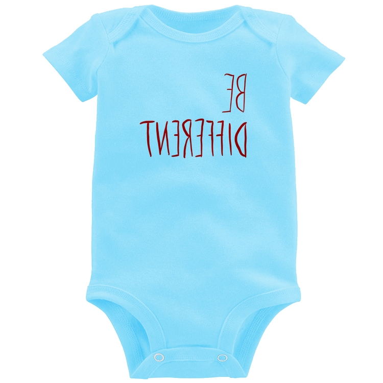 Body Bebê Be Different (Seja diferente) - Azul Bebê