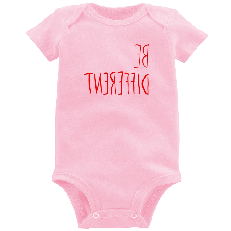 Body Bebê Be Different (Seja diferente) - Rosa Bebê