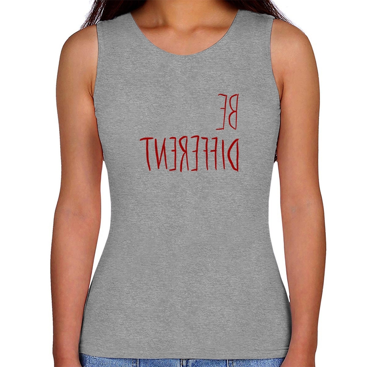 Regata Feminina Be Different (Seja diferente) - Cinza