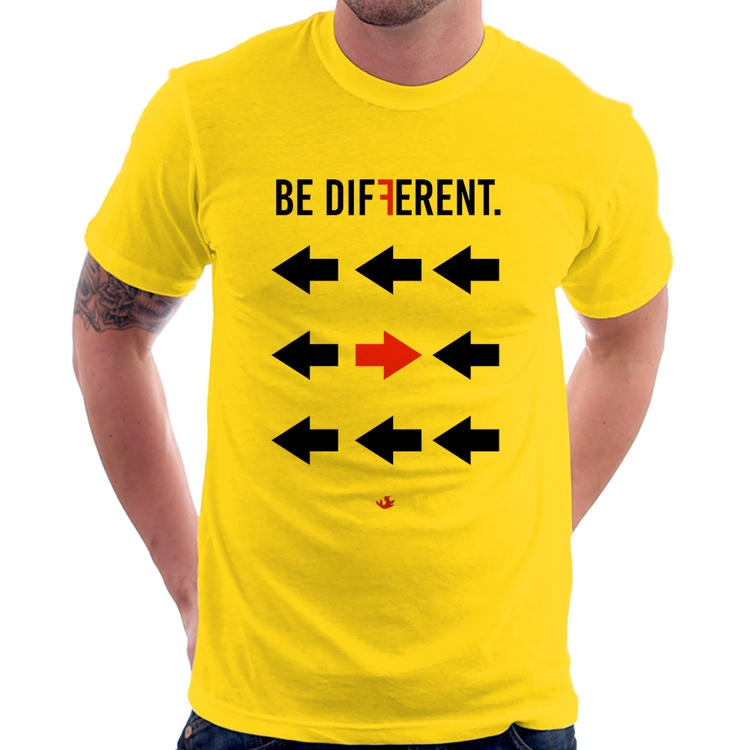 Camiseta Be Different - Amarela