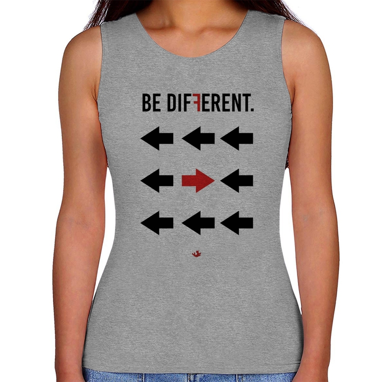 Regata Feminina Be Different - Cinza