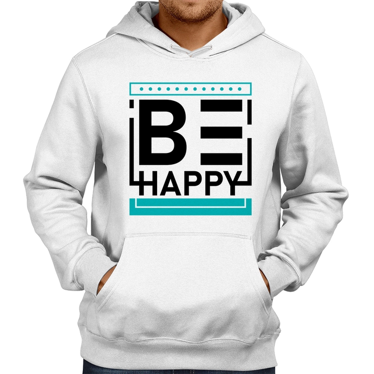 Moletom Be Happy - Branco