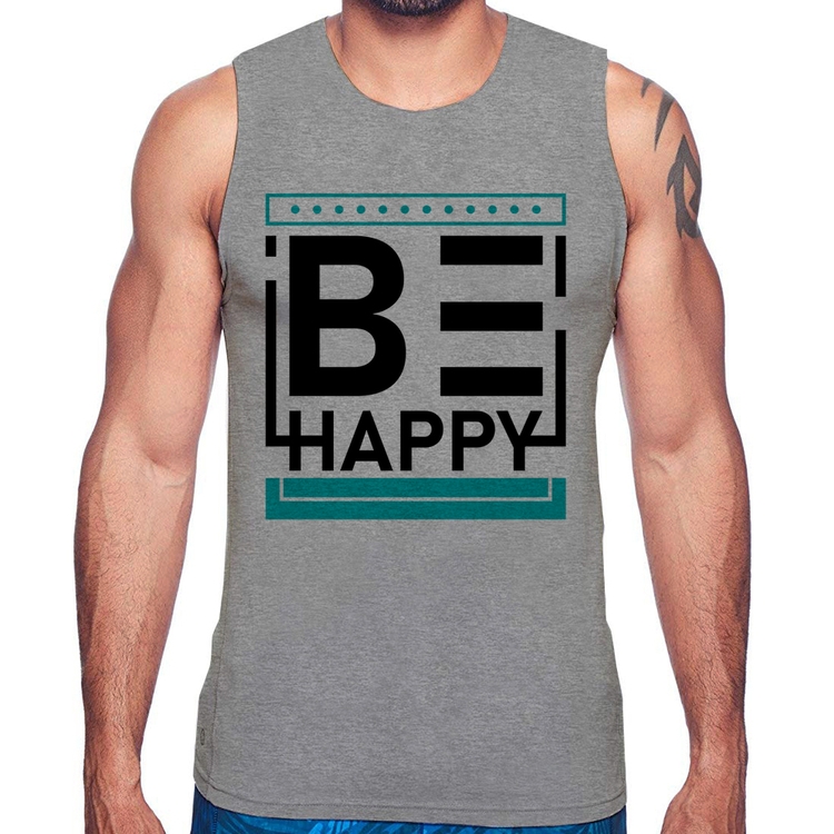 Regata Be Happy - Cinza