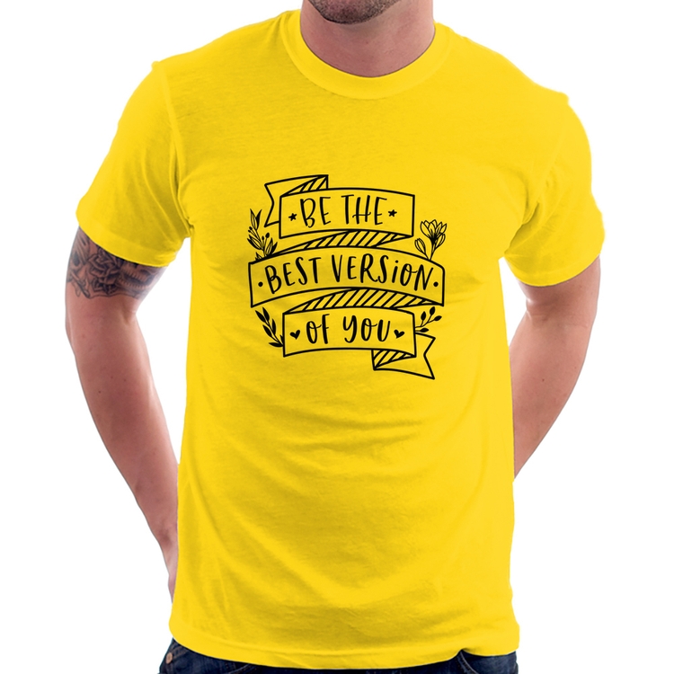 Camiseta Be the best version of you - Amarela