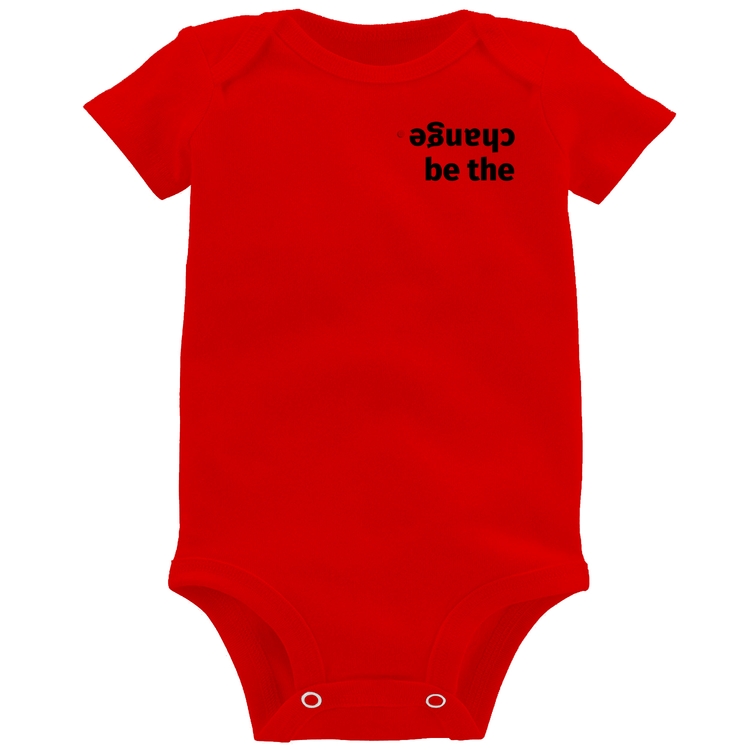 Body Bebê Be the change - Vermelho
