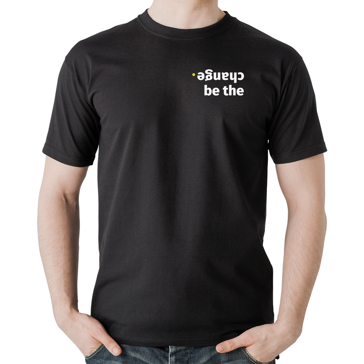 Camiseta Algodão Be the change