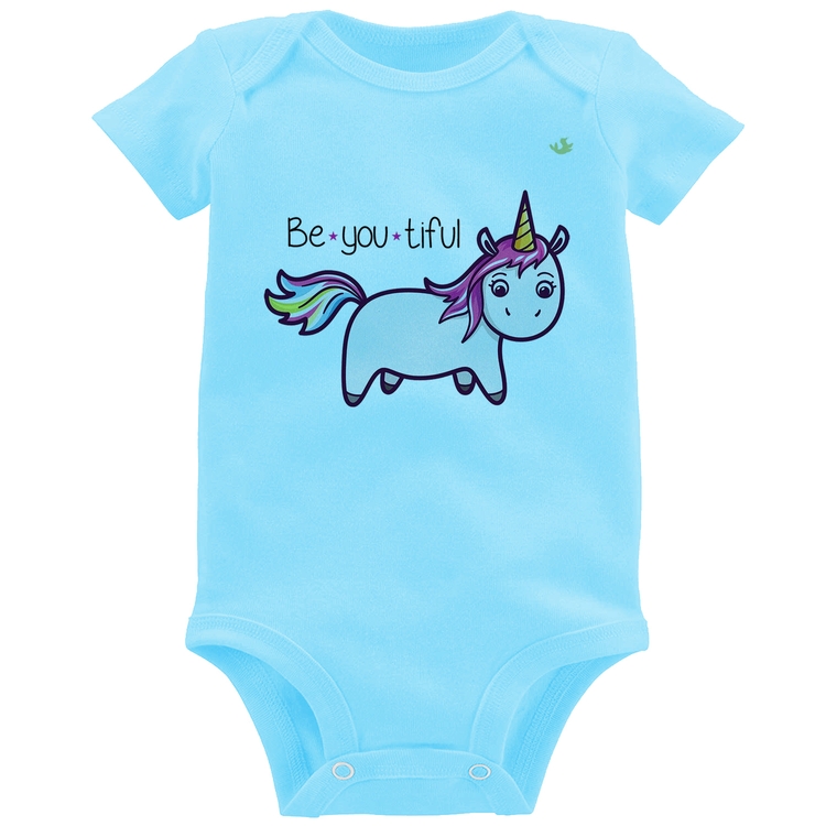 Body Bebê Be You Tiful - Azul Bebê
