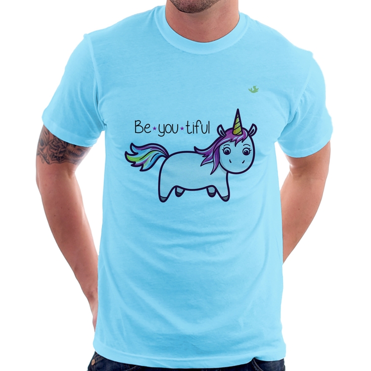 Camiseta Be You Tiful - Azul Bebê