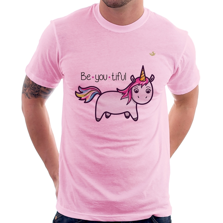 Camiseta Be You Tiful - Rosa Bebê