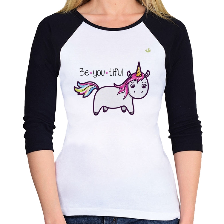 Baby Look Raglan Be You Tiful Manga 3/4