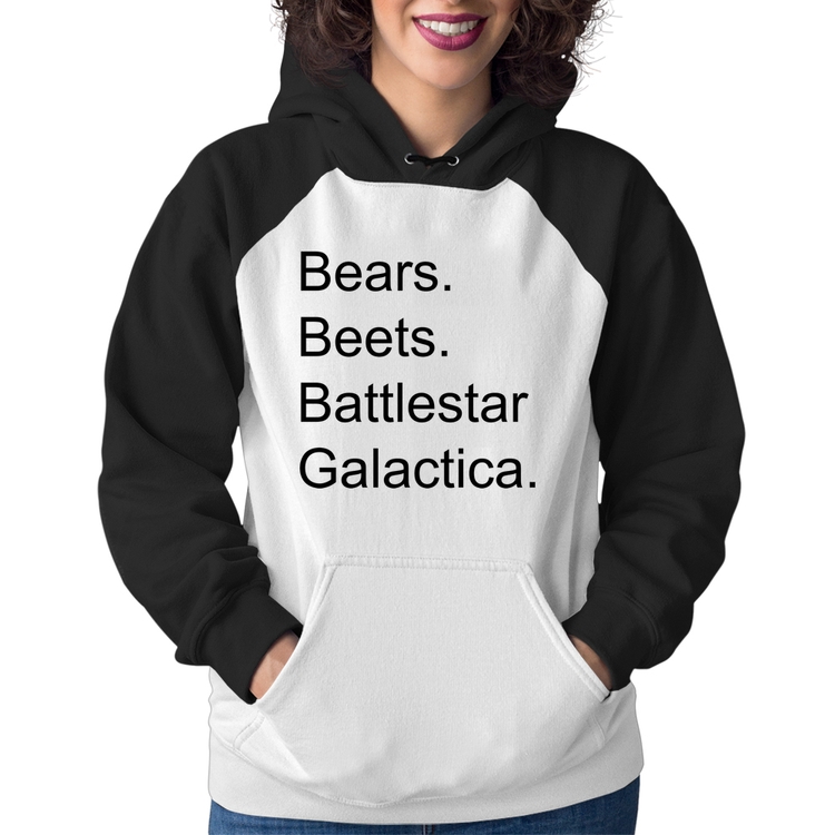 Moletom Feminino Bears. Beets. Battlestar Galactica.