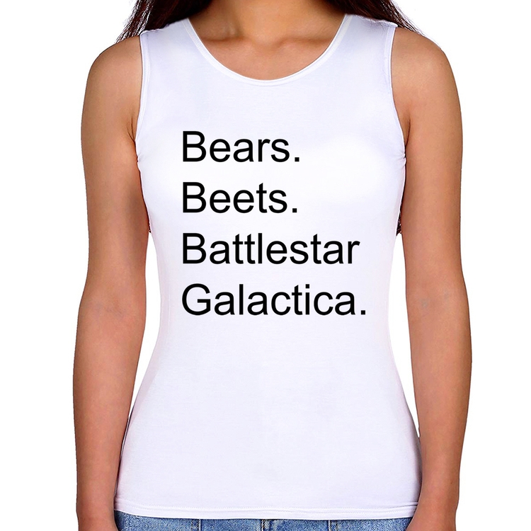 Regata Feminina Bears. Beets. Battlestar Galactica.