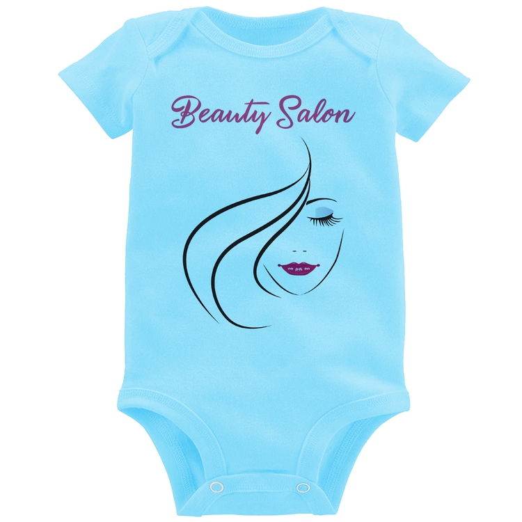 Body Bebê Beauty Salon - Azul Bebê