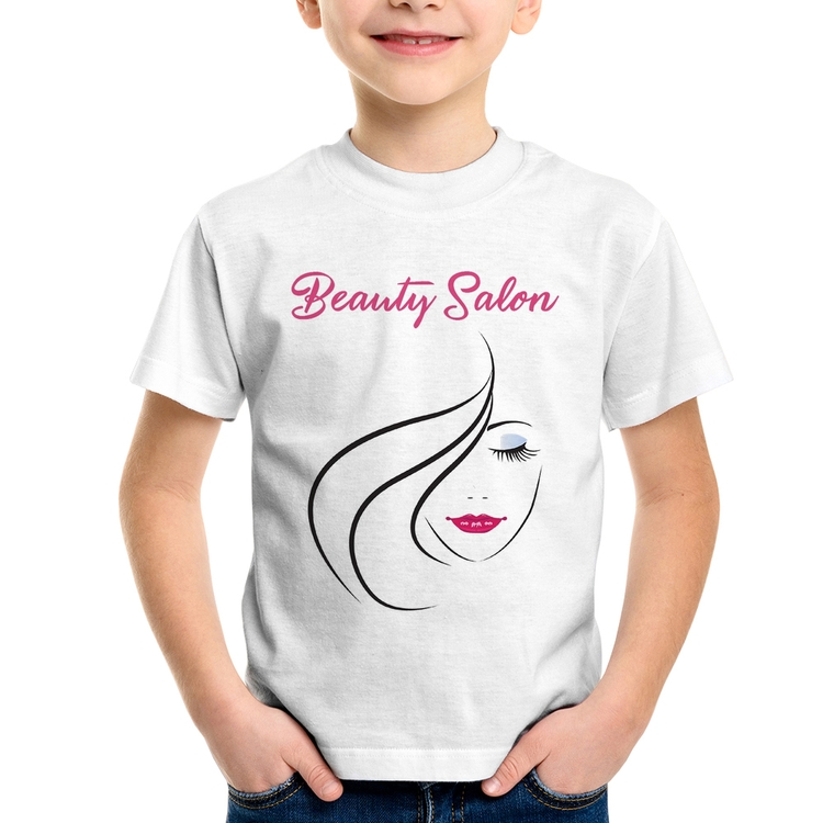 Camiseta Infantil Beauty Salon
