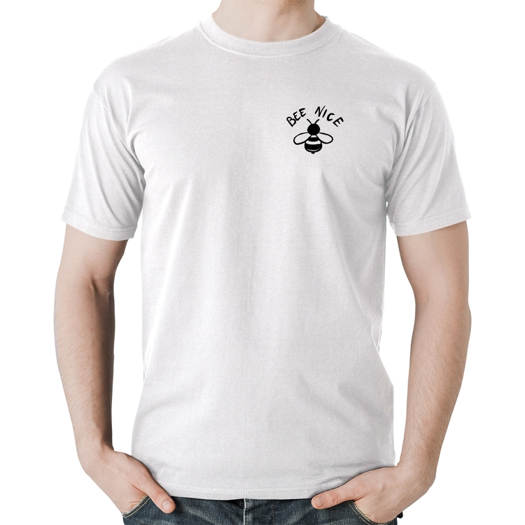 Camiseta Algodão Bee Nice - Branca