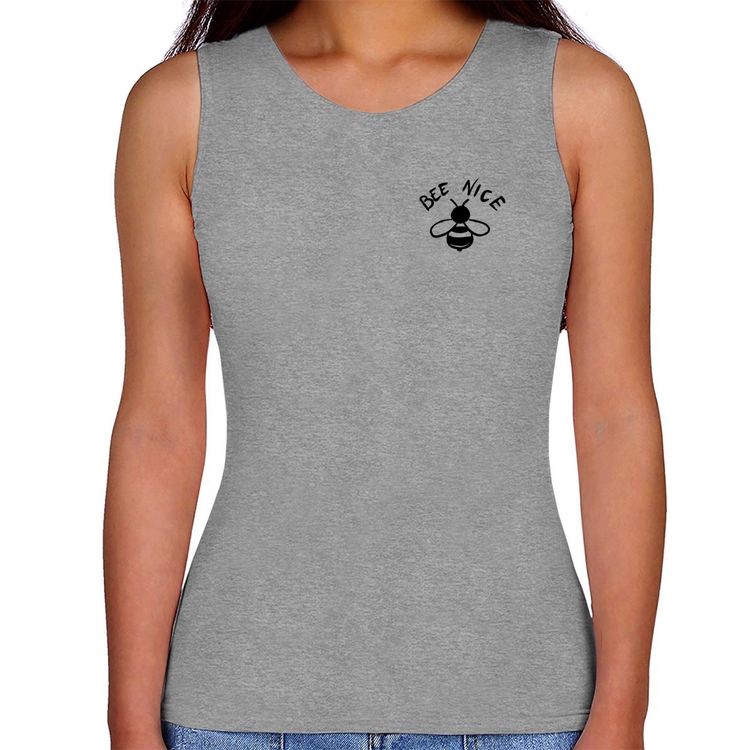 Regata Feminina Bee Nice - Cinza