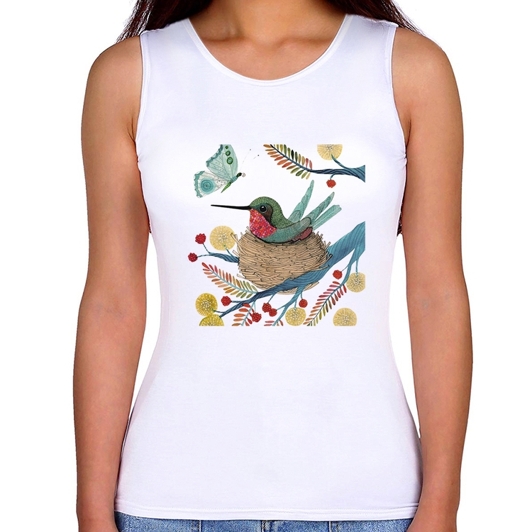 Regata Feminina Beija Flor No Ninho