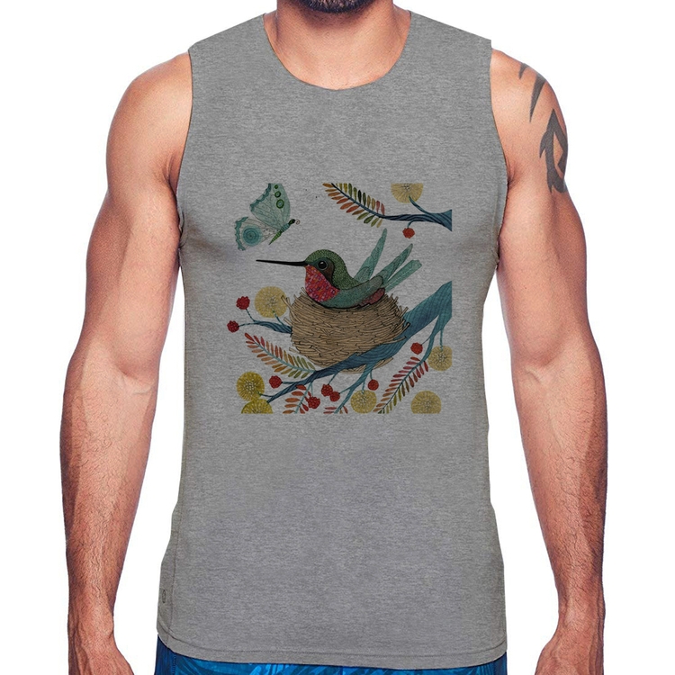 Regata Beija Flor No Ninho - Cinza