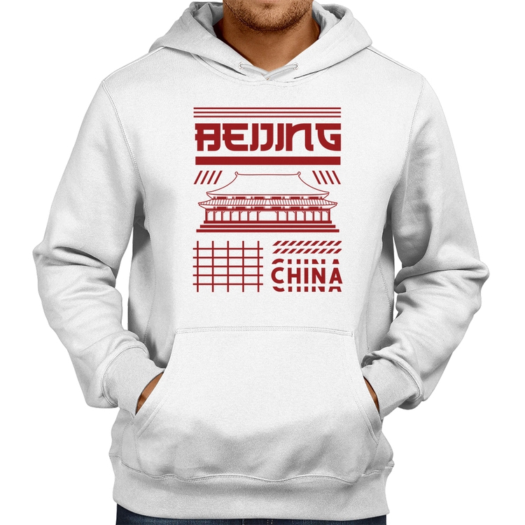 Moletom Pequim China  - Branco