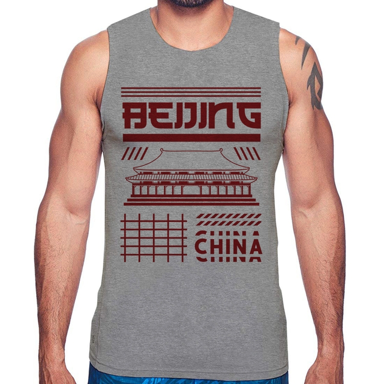 Regata Pequim China  - Cinza