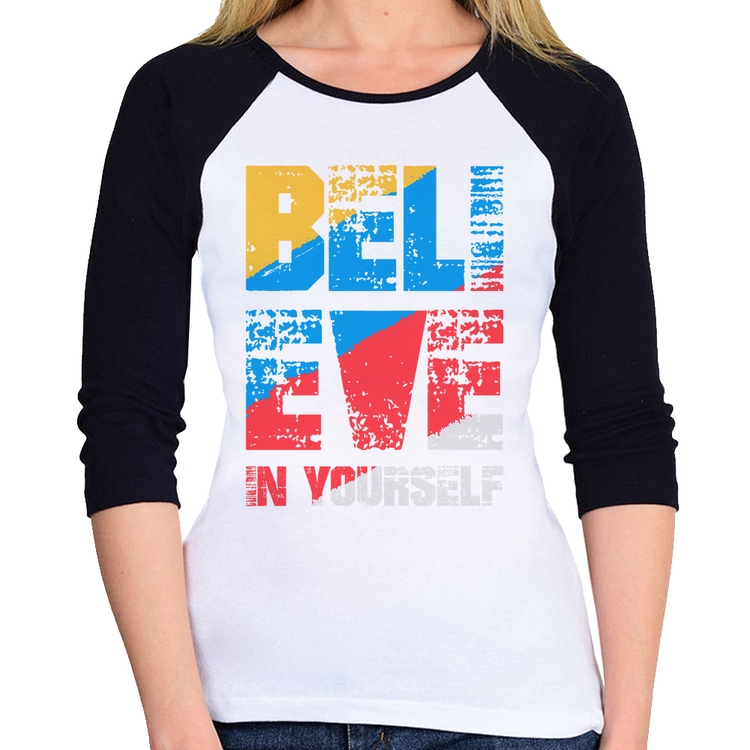 Baby Look Raglan Believe In Yourself Manga 3/4