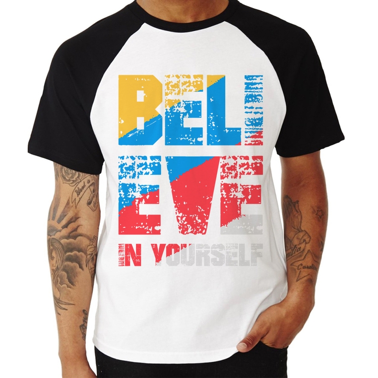 Camiseta Raglan Believe In Yourself