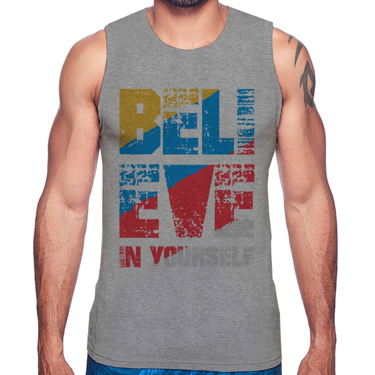 Regata Believe In Yourself - Cinza