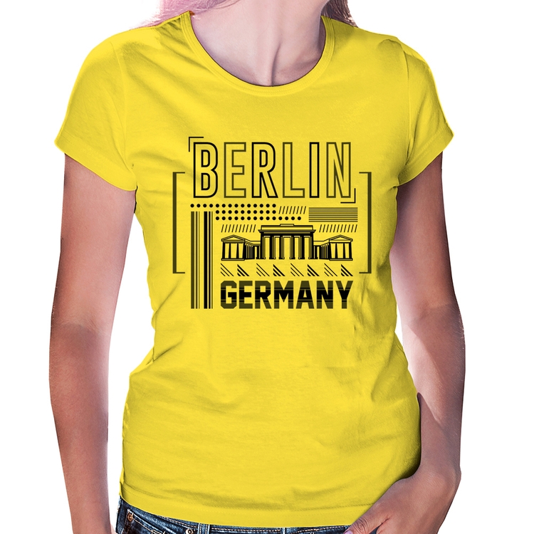 Baby Look Berlim Alemanha - Amarela