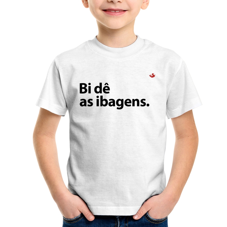 Camiseta Infantil Bi dê as ibagens