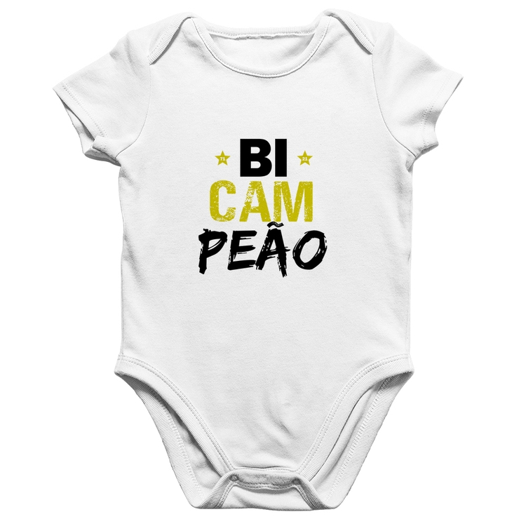 Body Bebê Algodão BiCAMpeão - Branco