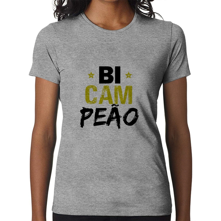 Baby Look BiCAMpeão - Cinza