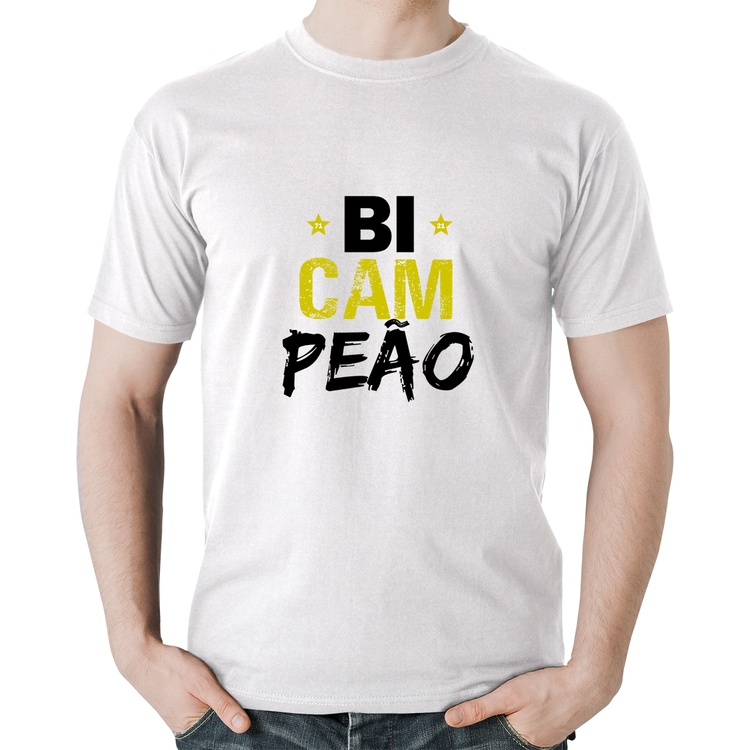 Camiseta Algodão BiCAMpeão - Branca