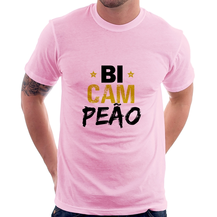 Camiseta BiCAMpeão - Rosa Bebê