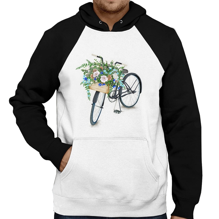 Moletom Bicicleta Cesto de Flores