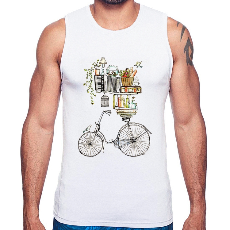 Regata Bicicleta e Livros