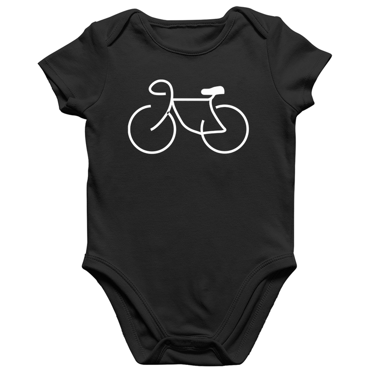 Body Bebê Algodão Bicicleta Traços