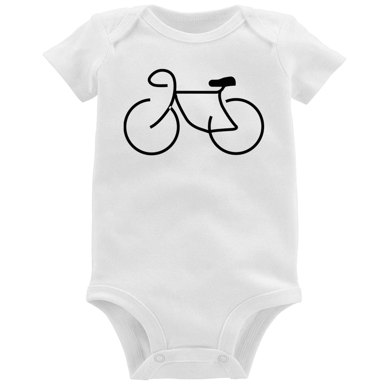 Body Bebê Bicicleta Traços