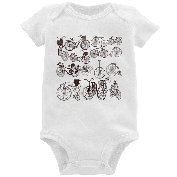 Body Bebê Bicicletas antigas