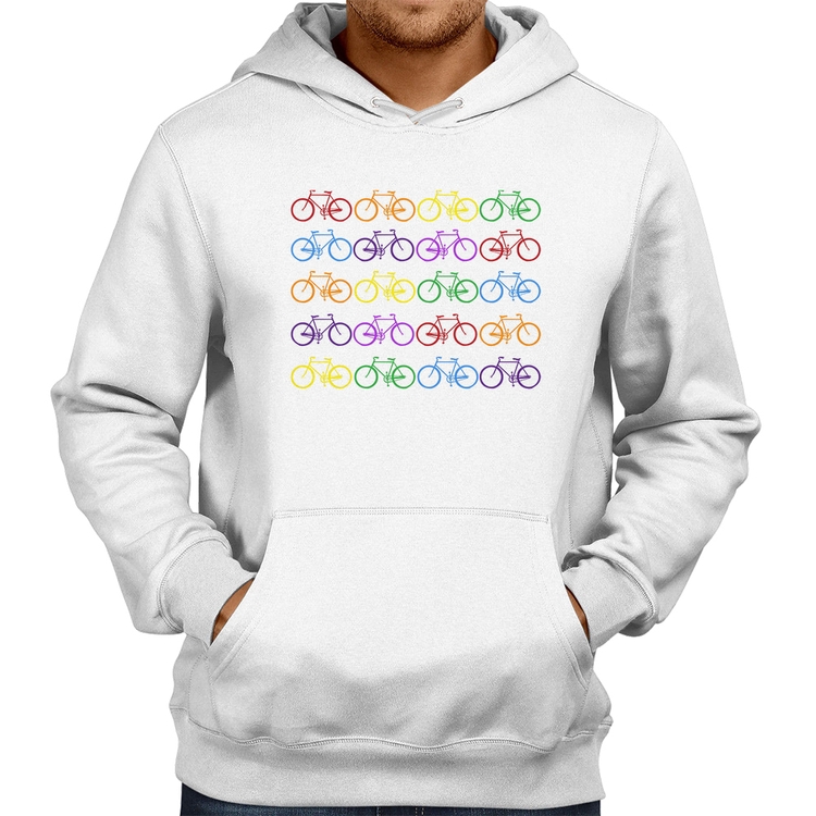 Moletom Bicicletas Coloridas - Branco