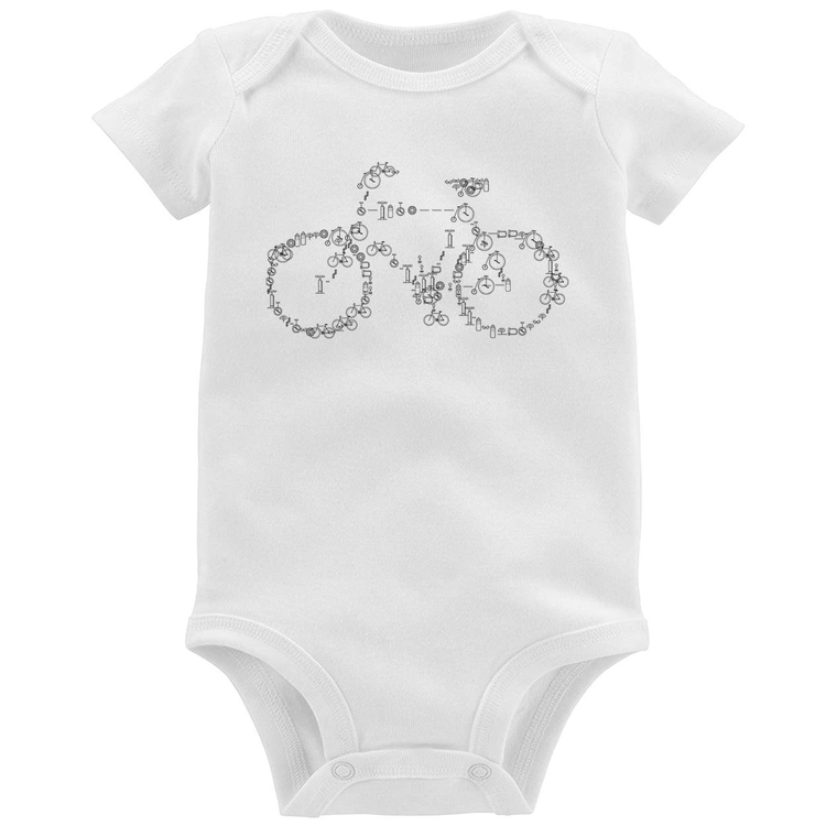 Body Bebê Bicicletas e Símbolos