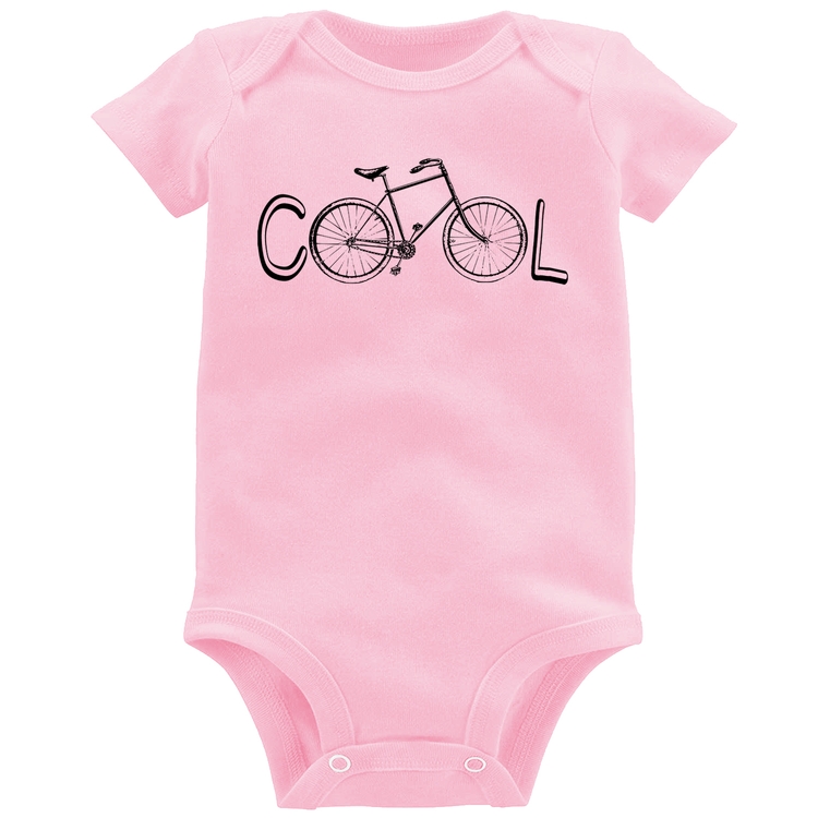 Body Bebê Bike Cool - Rosa Bebê
