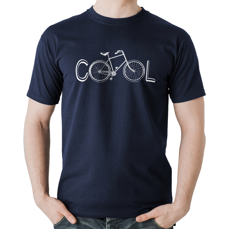 Camiseta Algodão Bike Cool - Marinho
