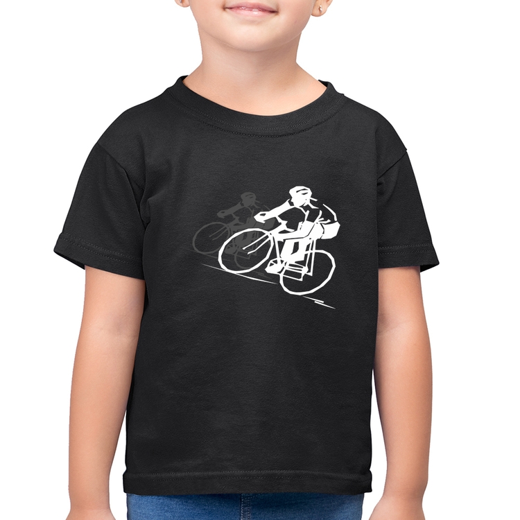 Camiseta Algodão Infantil Bike Corrida