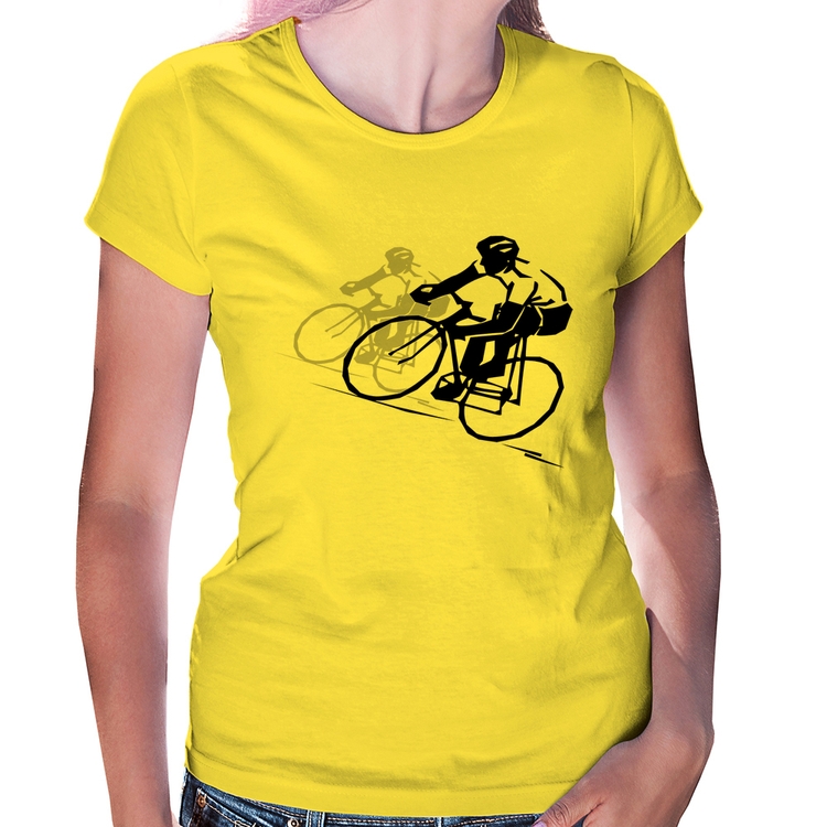 Baby Look Bike Corrida - Amarela