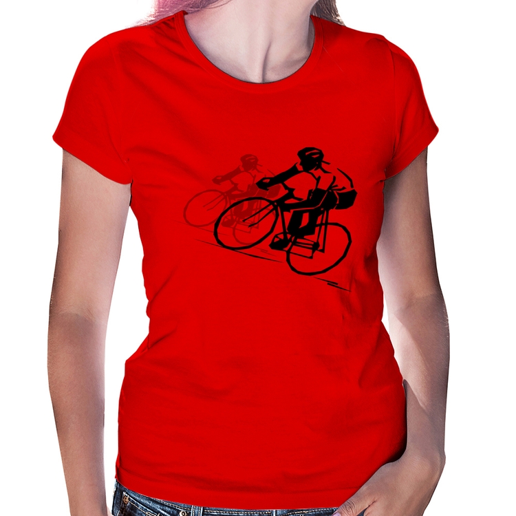 Baby Look Bike Corrida - Vermelha