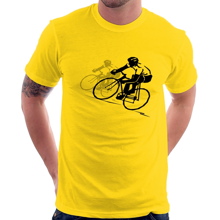 Camiseta Bike Corrida - Amarela