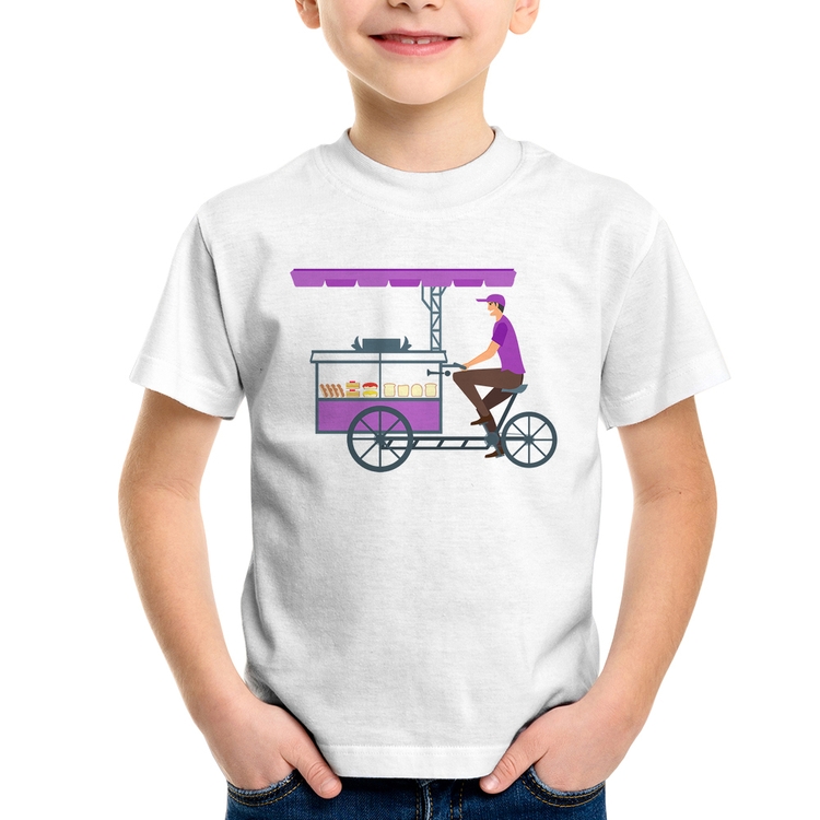Camiseta Infantil Bike Food